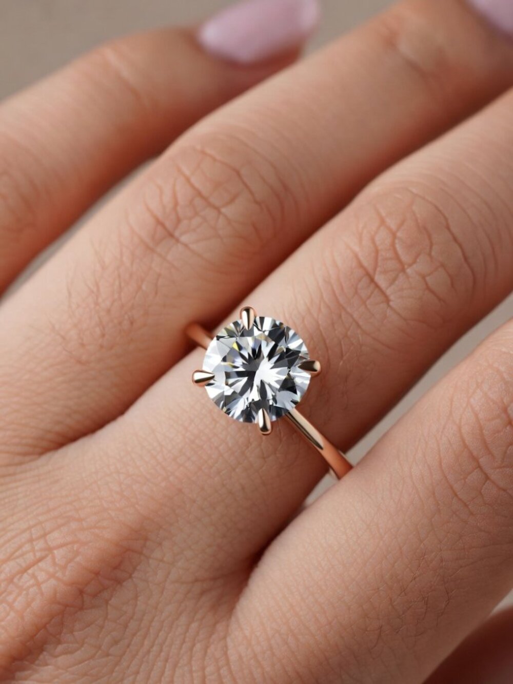 2.33 Carat Round Lab Grown Diamond E VS1 Ideal Cut IGI Certified Ritani